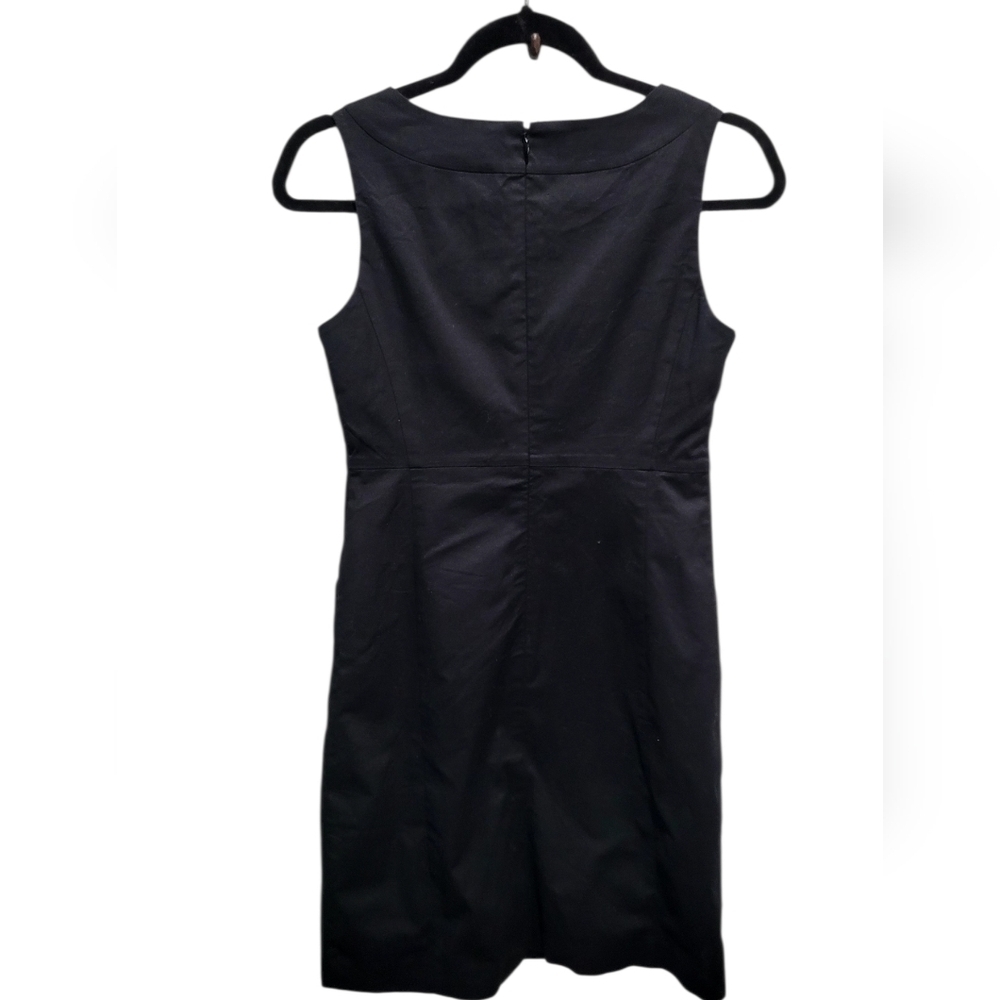 Banana Republic Black Sleeveless Sheath Dress Size 0 Work Career Classic - Picture 2 of 6